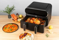 AF-2x50 dual zone airfryer 11 L, Musta