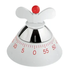 Alessi keittiöajastin, valkoinen