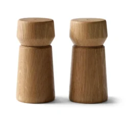 Amsterdam suola- ja pippurimyllysarja, Natural, FSC-tammi, 2 osaa