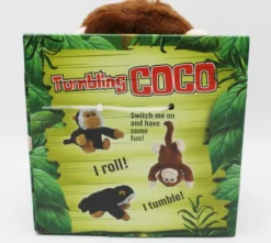 Apan Coco som gör kullerbyttor med ljud Brun