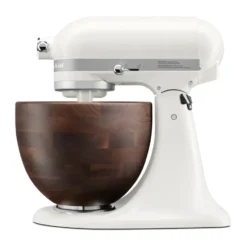 Artisan 5KSM156-keittiökone puukulholla 4,7 l, Porcelain white-walnut