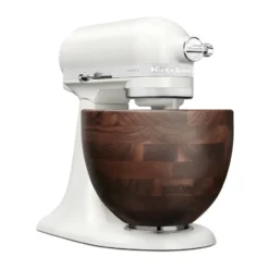 Artisan 5KSM156-keittiökone puukulholla 4,7 l, Porcelain white-walnut