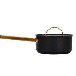 Arvet taottu musta kannellinen kattila, Viggo, 1 l