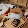 Asama kiinalainen kokkiveitsi 18 cm, Musta kahva