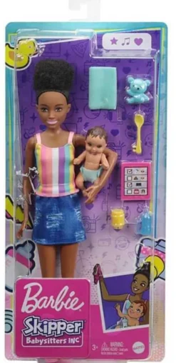 Barbie Barnvakt Skipper Babysitter med Bebis GRP12