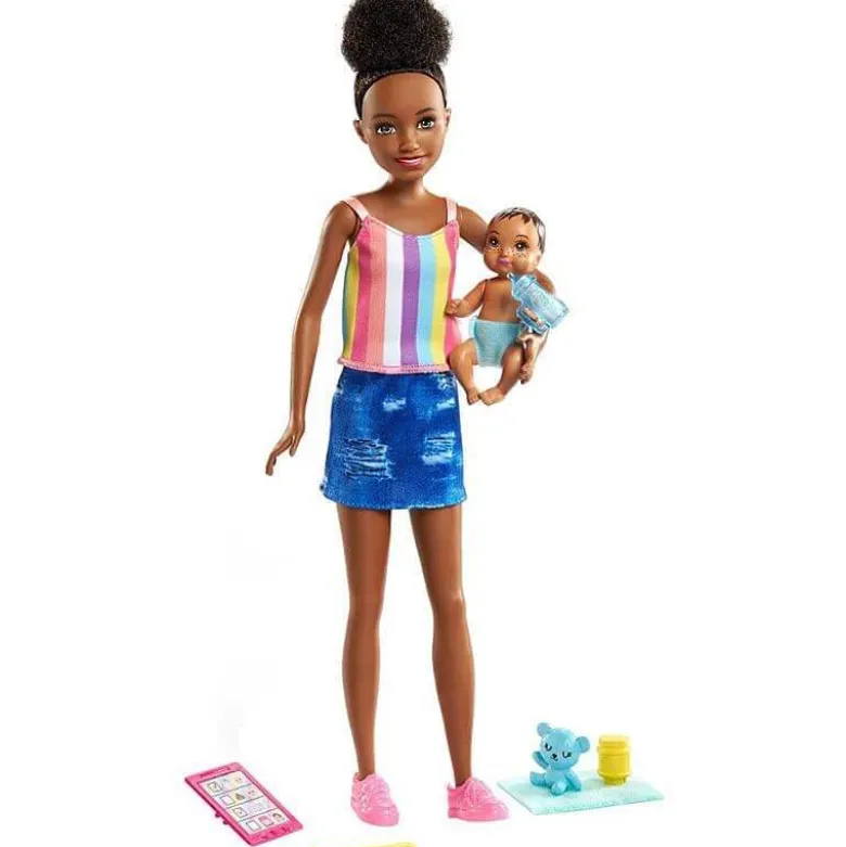 Barbie Barnvakt Skipper Babysitter med Bebis GRP12