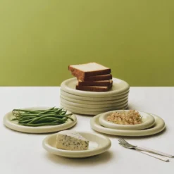 Barro lautanen, Pistachio, Ø18 cm 2-pack