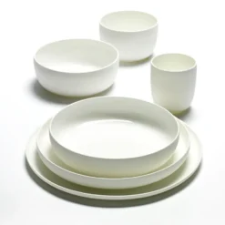 Base lautanen korkealla reunalla, valkoinen, 28 cm