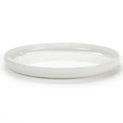 Base lautanen korkealla reunalla, valkoinen, 28 cm