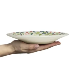 Basic joululautanen Ø 21 cm, Valkoinen-monivärinen