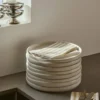 Bold Stripe paperiservetti, Valkoinen–beige, 15-pack, 33x40 cm