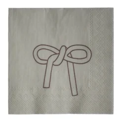 Bow paperinen lautasliina 33x33 cm. 20-pakkaus, Beige