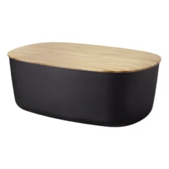 BOX-IT leipälaatikko 22,5x34,5 cm, musta