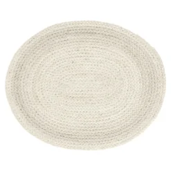 Braided pöytätabletti ovaali, Ivory