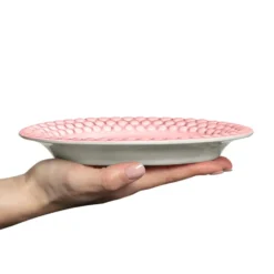 Bubbles-lautanen, ovaali 20 cm, light pink