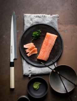Bunmei yanagi sashimiveitsi yksipuolinen 27 cm, Ruostumaton teräs