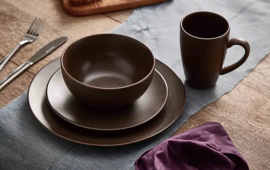 Ceramic Workshop leipälautanen Ø19,5 cm, Chestnut-matte brown