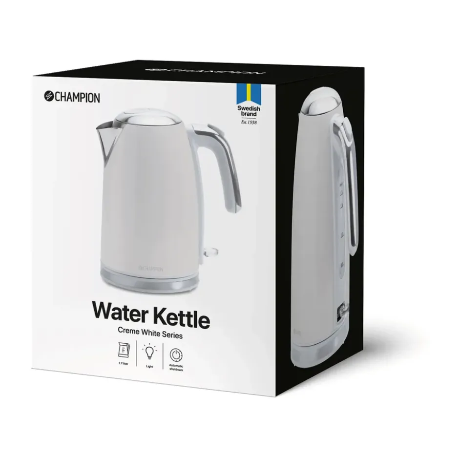Champion Creme White vedenkeitin, Beige, 1,7 l