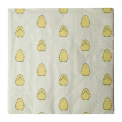 Chubby chicken paperiservietti 20-pack, Keltainen, 33x33 cm