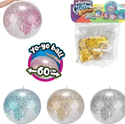 60 cm Stor Studsande Ballongboll Glitter