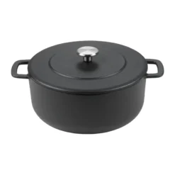 Combekk emaloitu valurautapata Ø24 cm, Musta