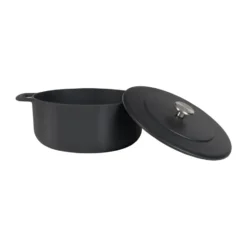 Combekk emaloitu valurautapata Ø24 cm, Musta