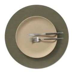 Corduroy pöytätabletti, Army green, ympyrä, L