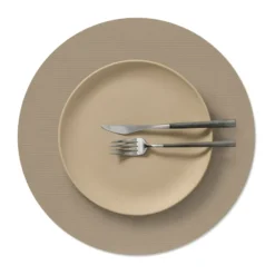 Corduroy pöytätabletti, Clay brown, ympyrä, L