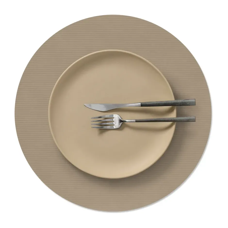 Corduroy pöytätabletti, Clay brown, ympyrä, L