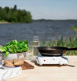 CP-1W cooktop yksittäinen keittolevy Ø18,5 cm, Valkoinen
