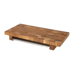 Culimat leikkuulauta 50x25 cm, Tammi-ruostumaton teräslevy