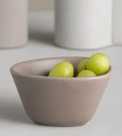 Curve Stoneware kulho S 10x11 cm, Warm grey