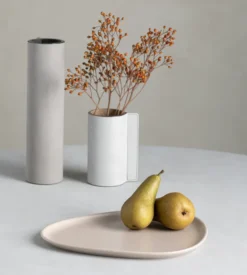 Curve Stoneware lautanen 26x30 cm, Hiekka