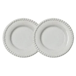 Daria jälkiruokalautanen Ø 22 cm, 2-pakkaus, Cotton white shiny
