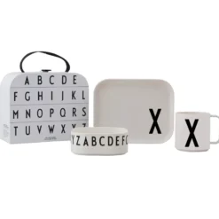Design Letters lasten tarjoilusetti, X