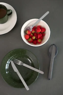 Doris emaloitu lautanen Ø 20 cm, Vihreä