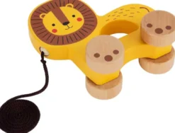 Dragleksak i trä lejon Tooky Toy