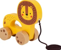 Dragleksak i trä lejon Tooky Toy