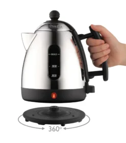 Dualit Lite vedenkeitin 1 L, Musta-ruostumaton