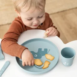 Elphee foodie lastenlautanen Ø20 cm, Sininen