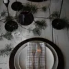 Ernst pöytätabletti juutti Ø 33 cm, Tummanruskea