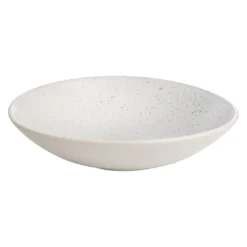 Ernst syvä lautanen 22 cm, Pilkullinen-valkoinen