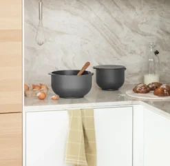 Eva Trio sekoituskulho, Harmaa, 3 osaa