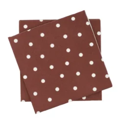Fine Dots paperiservetti, Viininpunainen-valkoinen, 20‑pakkaus, 33x33 cm