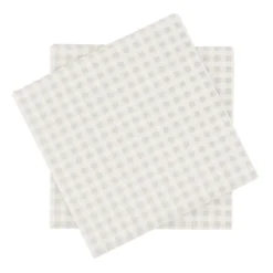 Fine grid paperiservetti, Valkobeige, 20-pack, 33x33 cm