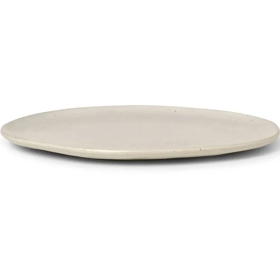 Flow lautanen 27 cm, Off-white speckle