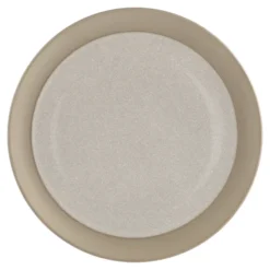 Fossil lautanen Ø 26 cm, Beige