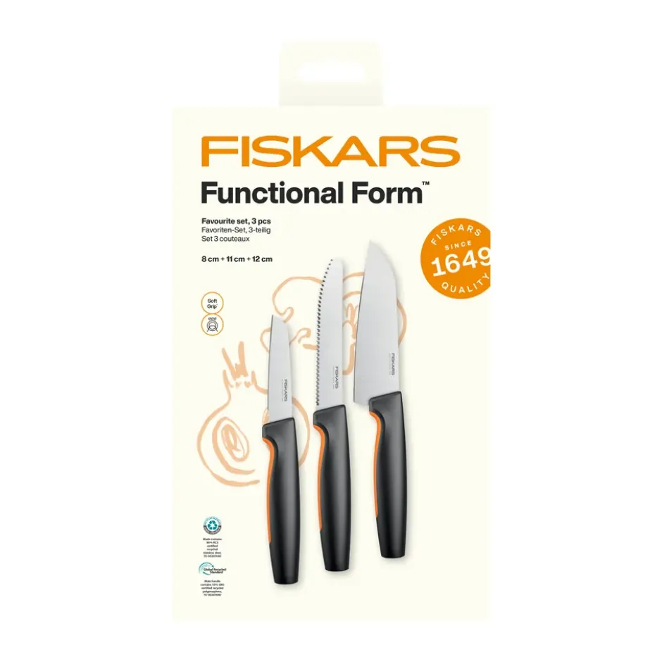 Functional Form suosikkiveitsisetti, Ruostumatonta terästä, 3 osaa