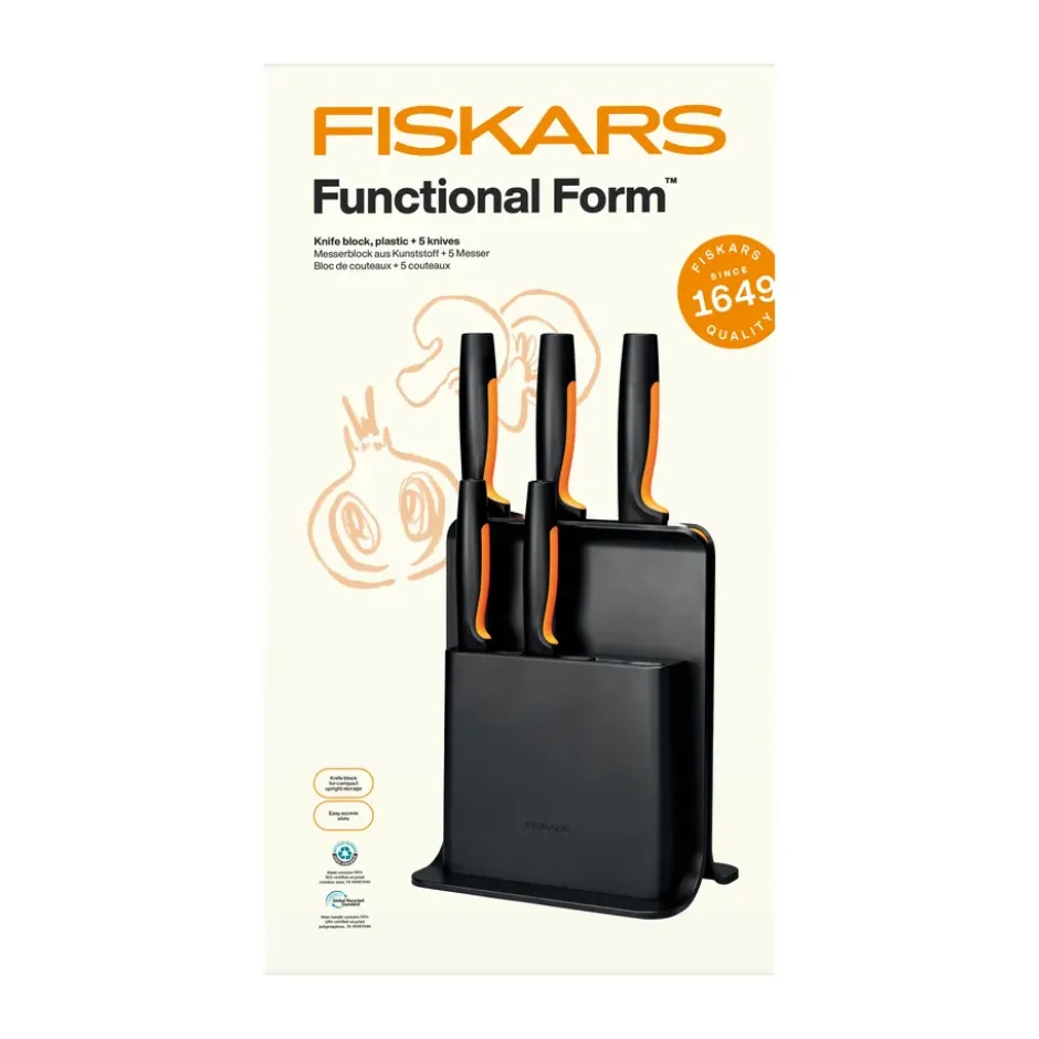 Functional Form veitsisetti veitsitukilla, Muovia, 6 osaa