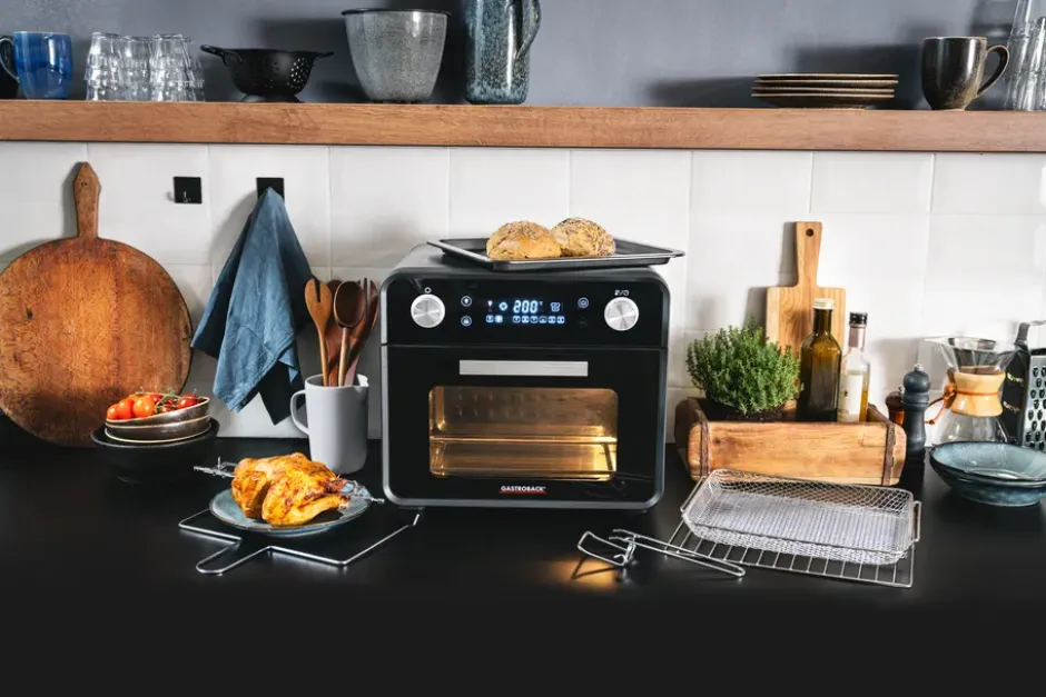 Gastroback Design 42815 uuni ja airfryer 5-in-1, Hopea